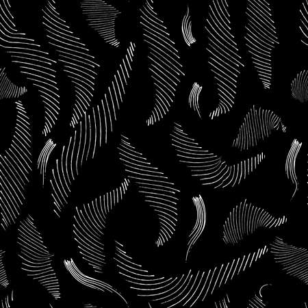 Seamless repeating pattern of different kinds of strokesのイラスト素材