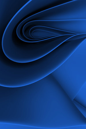 Abstract background of wavy shapes. 3d rendering