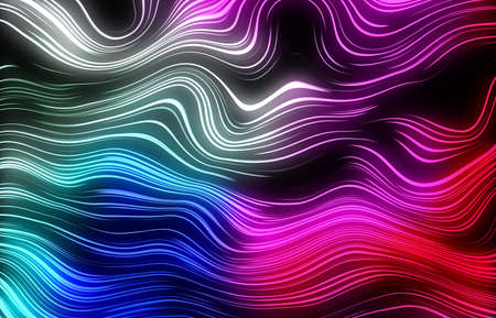 Abstract colored background of glowing lines