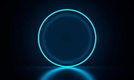 3d glowing ring on a dark background