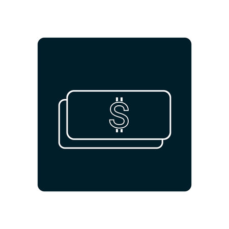 Vector abstract dollar bill icon.のイラスト素材
