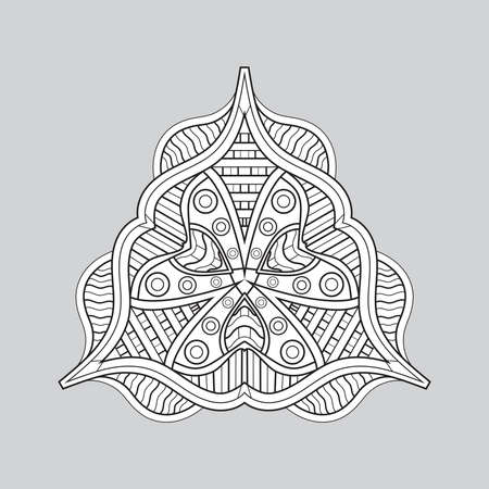 Abstract brooch or mandala patternのイラスト素材