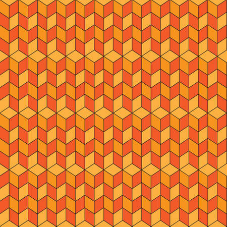 Seamless repeating isometric pattern of cubesのイラスト素材