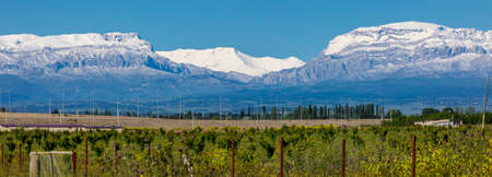Mountains Shahdag and Bazarduzu in the snowの写真素材