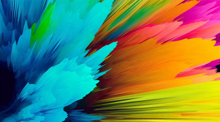 Abstract 3d background of color stains of paints