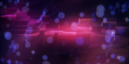 Abstract color background made of particles and bokeh effect.