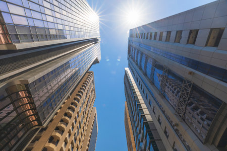 ABU DHABI, UAE - April 18, 2022: Streets and skyscrapers in Abu Dhabiのeditorial素材