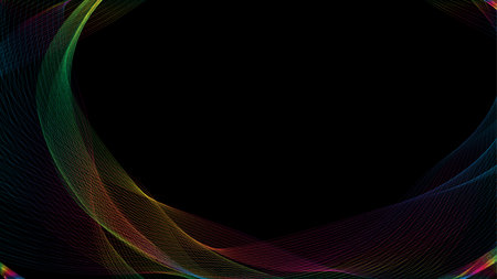 Abstract background with colorful circleのイラスト素材