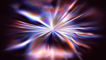 Abstract colored background imitating speed dialing in spaceの写真素材