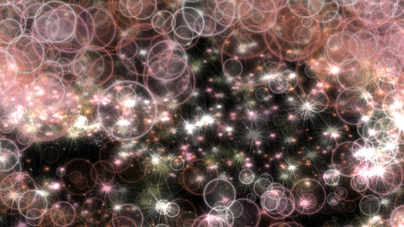 Abstract background made of particles of different sizesの写真素材