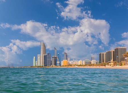 Beach coastline in Abu Dhabiの写真素材