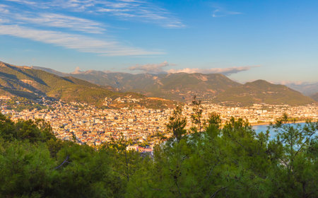 Alanya from the mountainsの写真素材