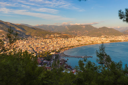 Alanya from the mountainsの写真素材