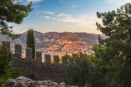 Alanya from the mountainsの写真素材