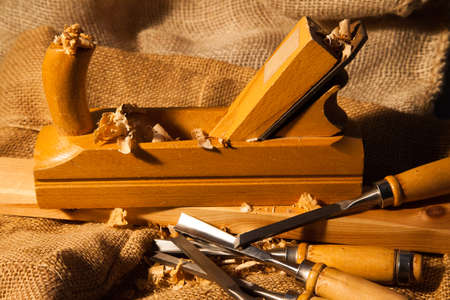 tools for woodの写真素材