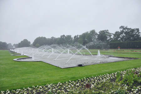Garden fountainの写真素材