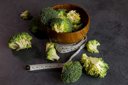 Bowl with fresh broccoliの写真素材