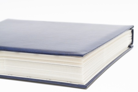 blue photo album.の写真素材