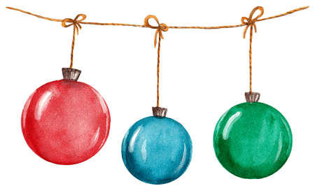 Greenland balls, watercolorの写真素材