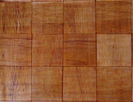 Weaved bamboo wooden background textureの写真素材