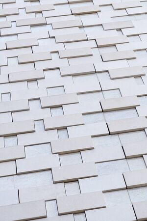 Abstract building wal whitel tile texture background