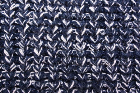 blue White knitted texture. Wool jersey background. English elastic pattern