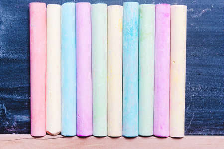 background of colorful pastel chalk. Concept art, creativityの写真素材