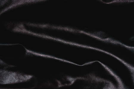 Black luxurious natural synthetic deep leather shiny textureの写真素材