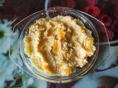 Corn porridge with the pumpkinの写真素材