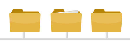 information inside a folder illustration design on whiteのイラスト素材