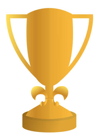 trophy illustration design over a white backgroundのイラスト素材