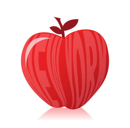 New york apple illustration design over white backgroundのイラスト素材