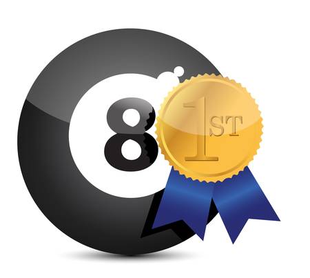 Award winning eight ball illustration designのイラスト素材