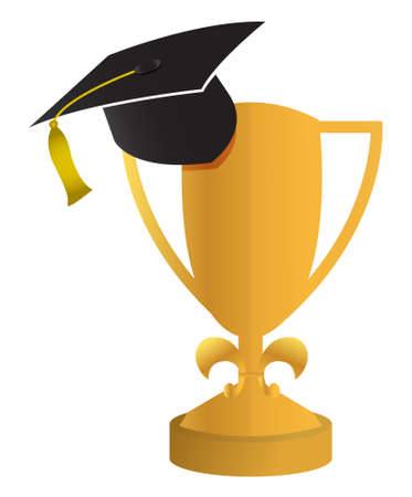 education concept of the graduation illustration designのイラスト素材