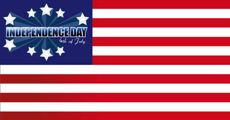 Independence Day card or background  July 4 のイラスト素材