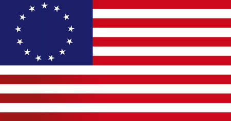 13 colonies flag us - illustration designのイラスト素材