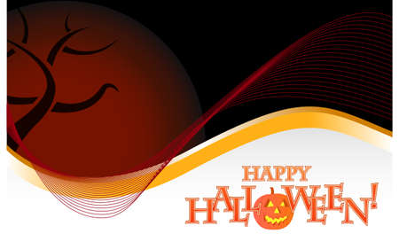 Dark halloween background illustration design over whiteのイラスト素材