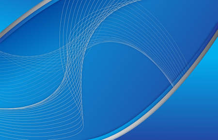 Abstract blue background wave illustration designの写真素材