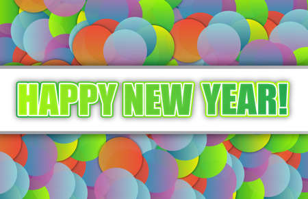 Happy new year colorful card background illustration designの写真素材