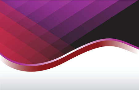 Modern red and purple wave background illustrationのイラスト素材