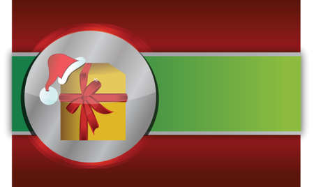 Red and green christmas gift background designのイラスト素材