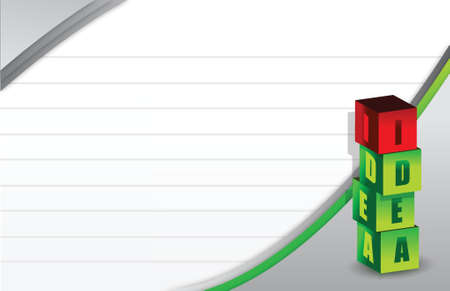 colorful idea cubes graphic design illustration backgroundのイラスト素材