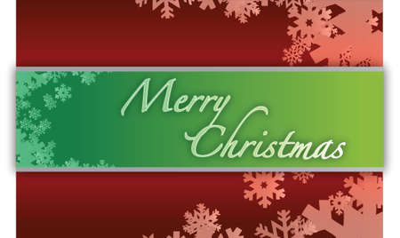 Red and green christmas snowflakes background designのイラスト素材