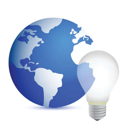 business idea concept world globe illustration designのイラスト素材