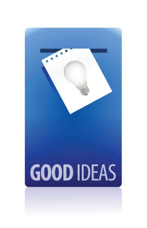 Good ideas booth illustration design over white backgroundのイラスト素材