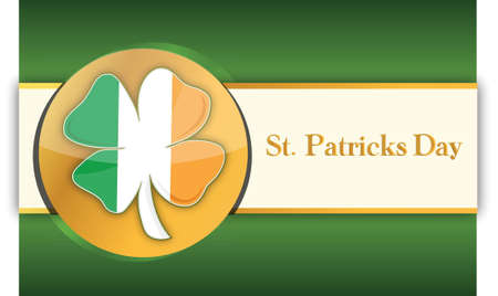 Saint patricks day green and gold background illustrationのイラスト素材