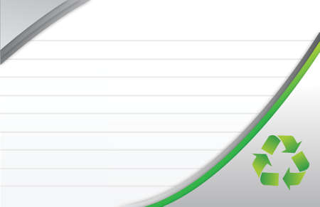 recycle symbol concept notepad background illustration designのイラスト素材