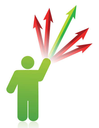 icon with arrows going to different directions illustration designのイラスト素材