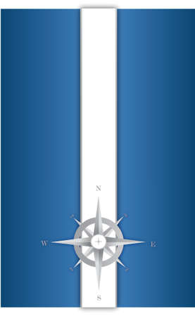 blue and white compass illustration design backgroundのイラスト素材