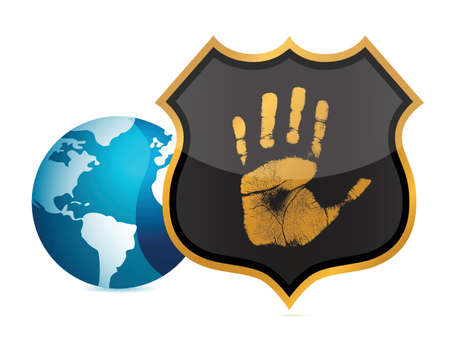 stay protected concept illustration design over whiteのイラスト素材